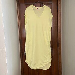 Size Large Free People Beach lime green maxi t-shirt dress or coverup